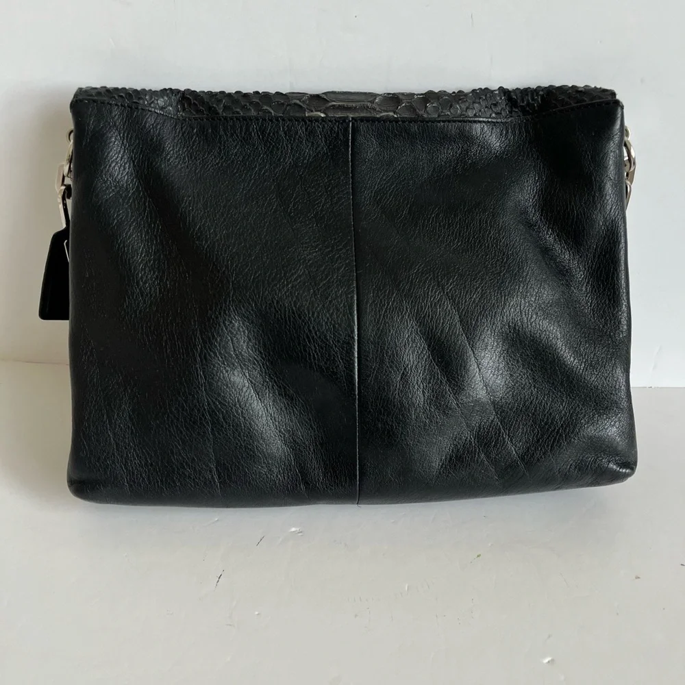 Coach Madison Python Glitter Leather Shoulder Bag